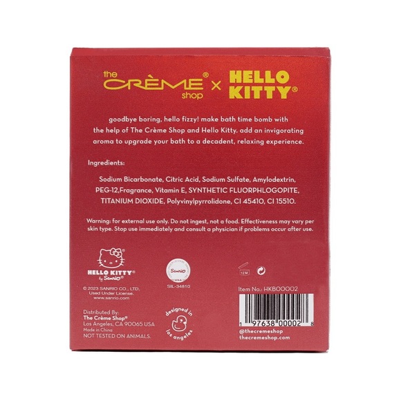 ✨The Crème Shop x Hello Kitty Hello Fizzy! Aromatherapy Bath Bomb Apple Blossom✨ - Picture 4 of 6